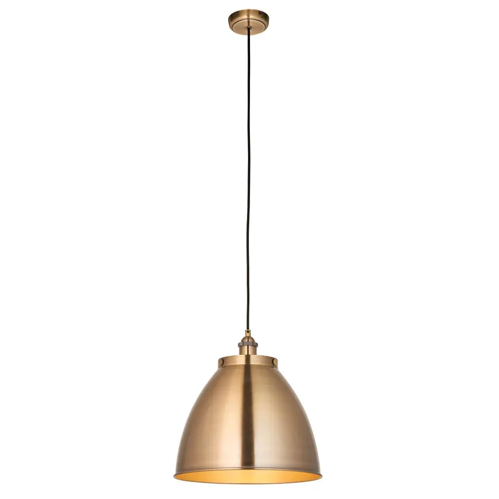 Franklin Large Antique Brass Pendant 335mm