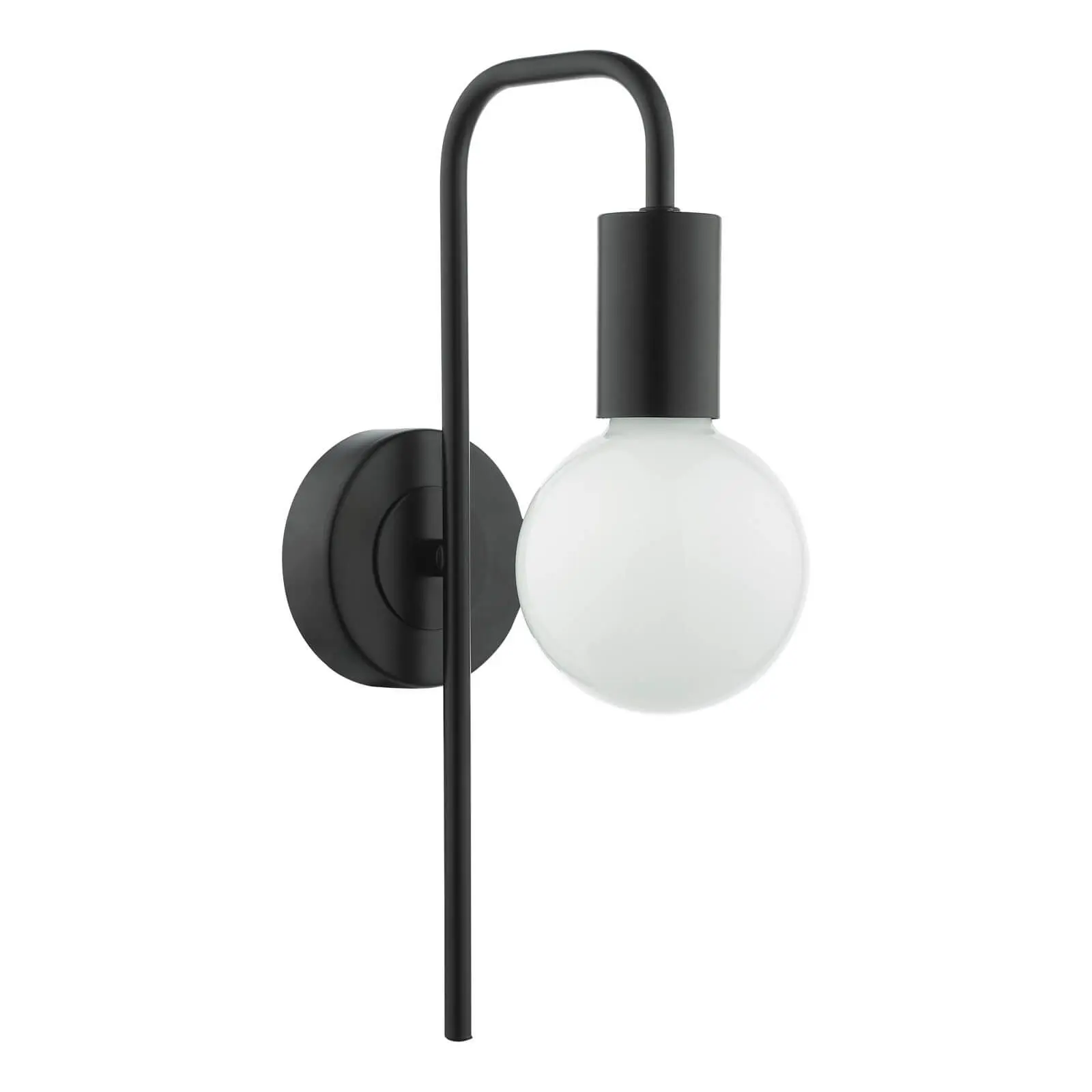 Dena Matt Black Wall Light