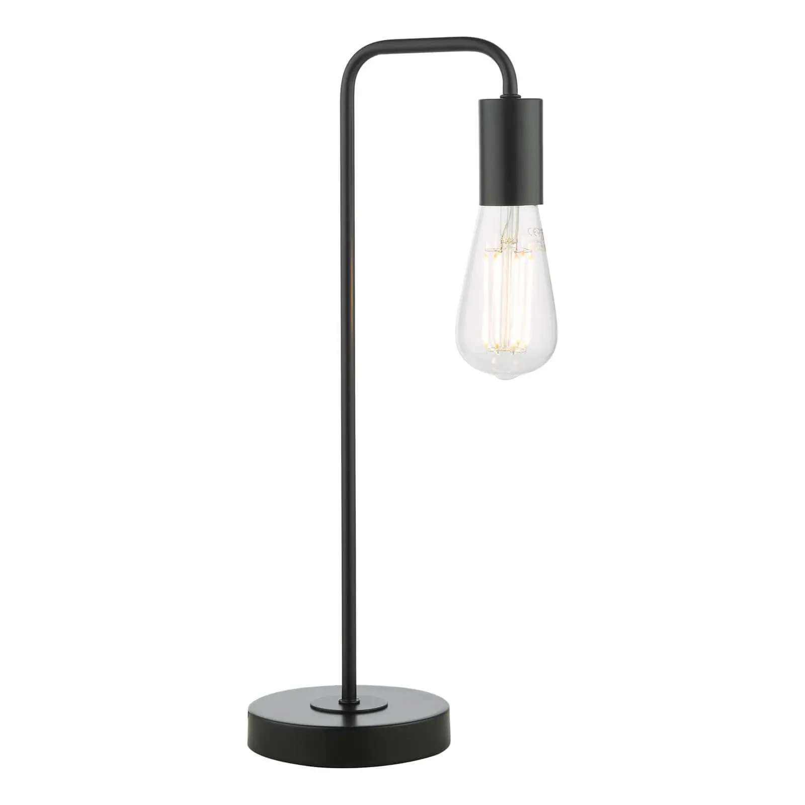 Dena Matt Black Table Lamp