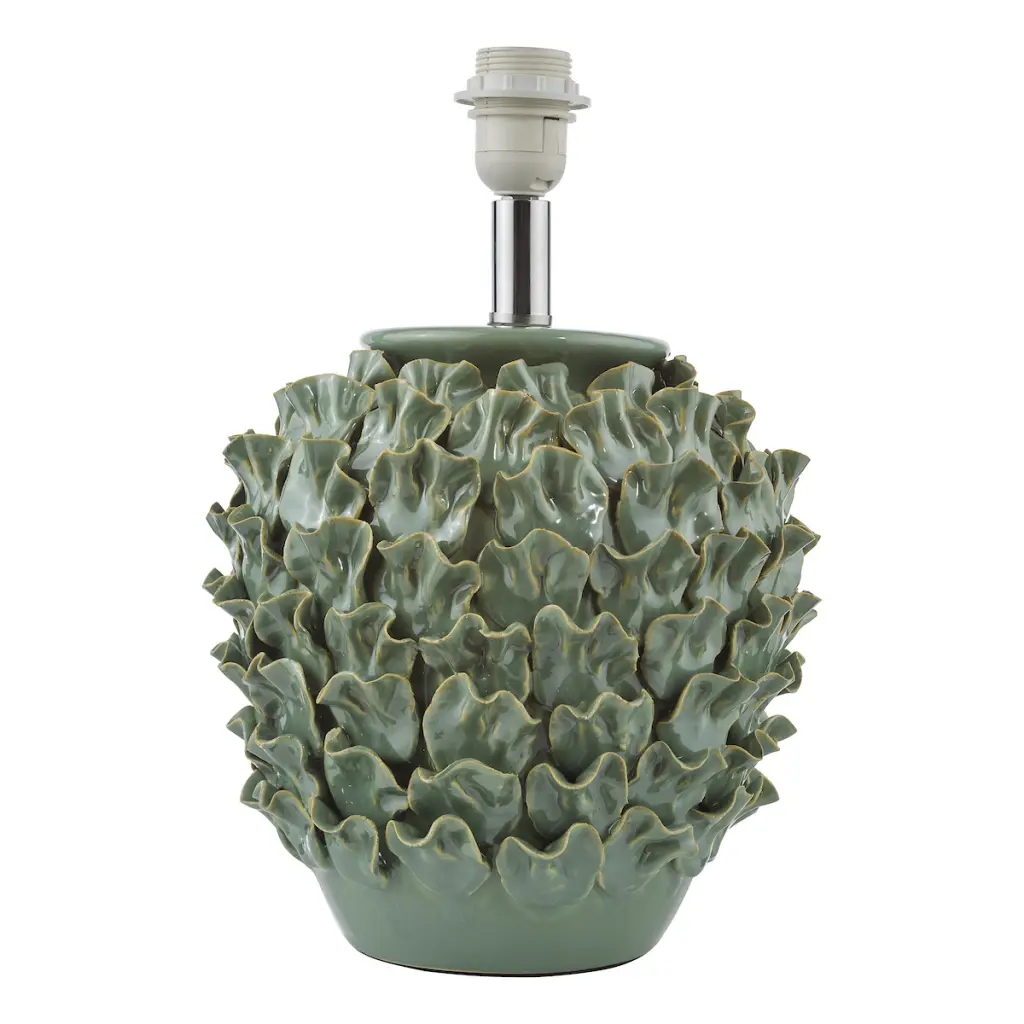 Ailsa Ceramic Table Lamp in Green Base Only