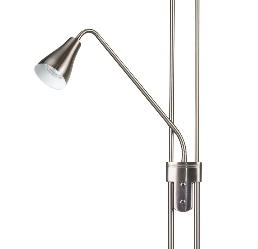 Alba Satin Chrome Mother &amp; Child Floor Lamp