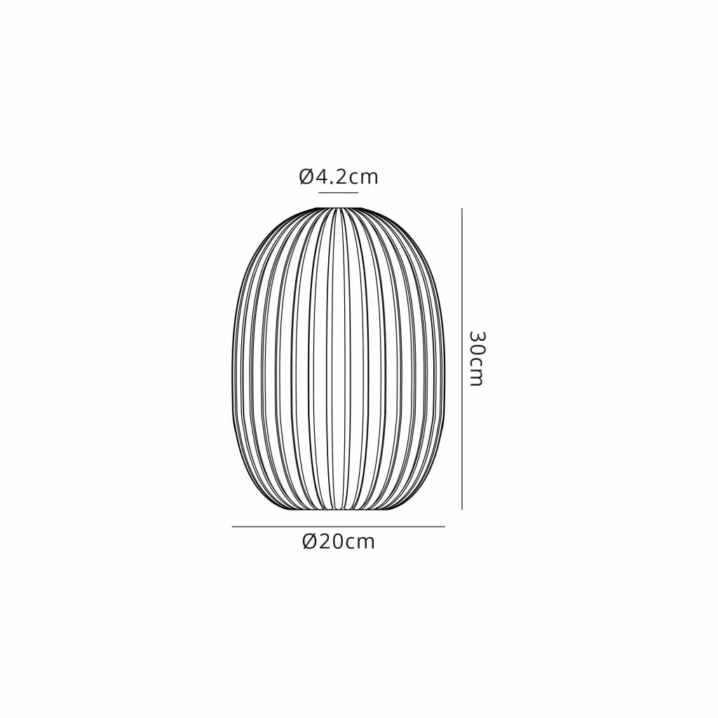 Meel 20cm Almond Champagne Glass Shade
