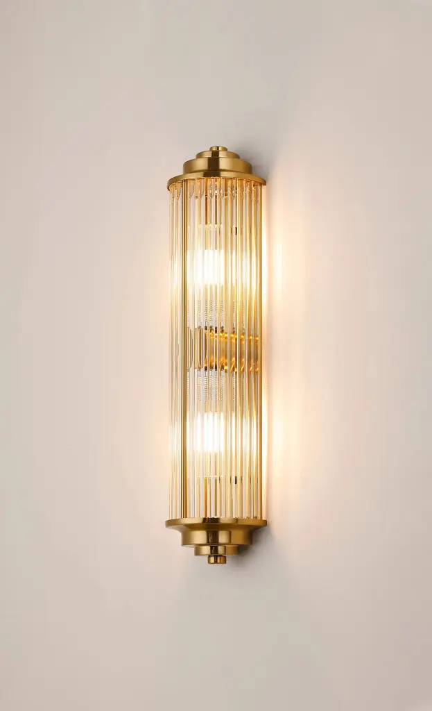 Appeal Small Flush Wall Light in Gold IP44