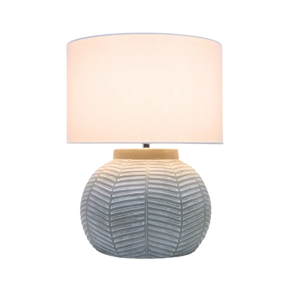 Ashford Stone Table Lamp C/W Shade