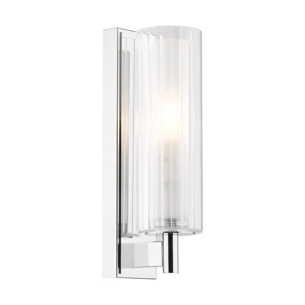 Bevin Polished Chrome Bathroom Wall Light IP44