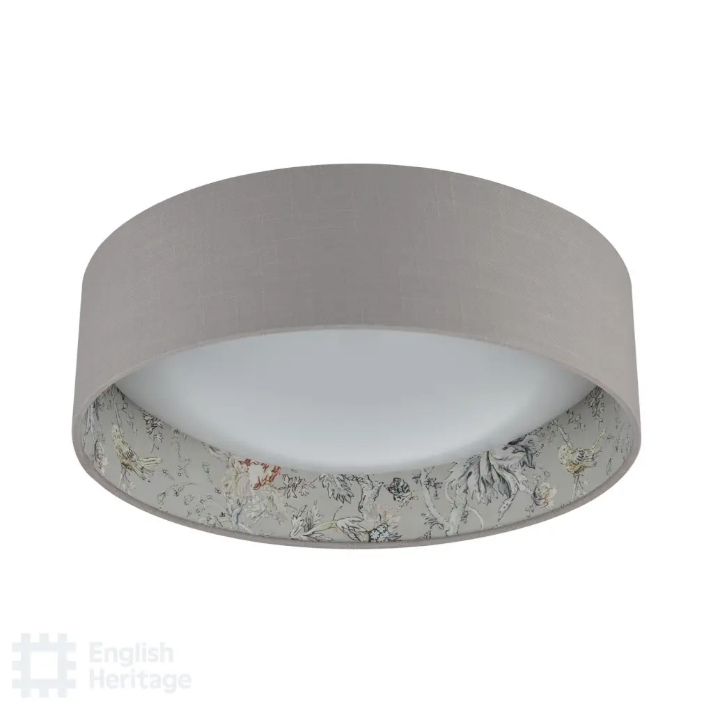 Birch Flush Fitting with Taupe Shade