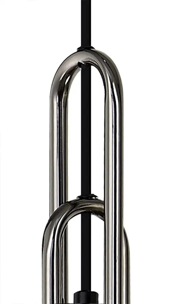 Meel 3 Light Black Chrome Bar Pendant