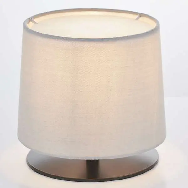 Carlson Table Lamp in Matt Black C/W Grey Finish