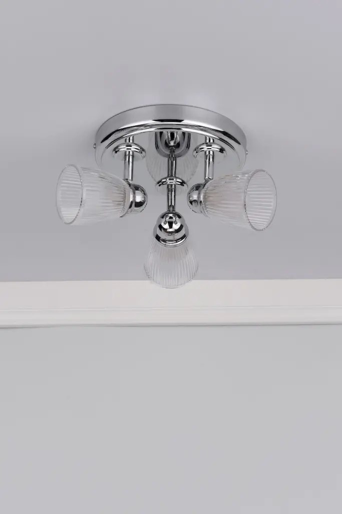 Cedric 3 Light Round Plate Spot Polished Chrome IP44