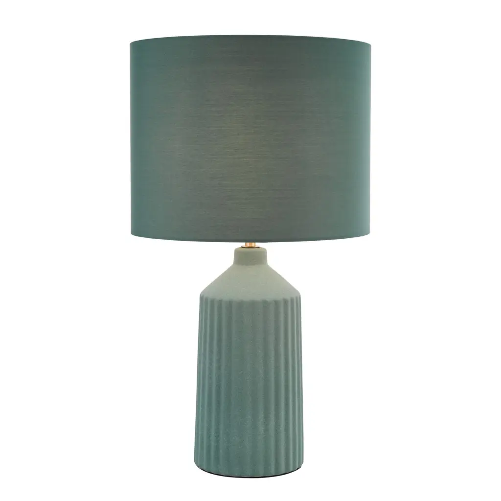 Chloris Large Green Table Lamp C/W Shade