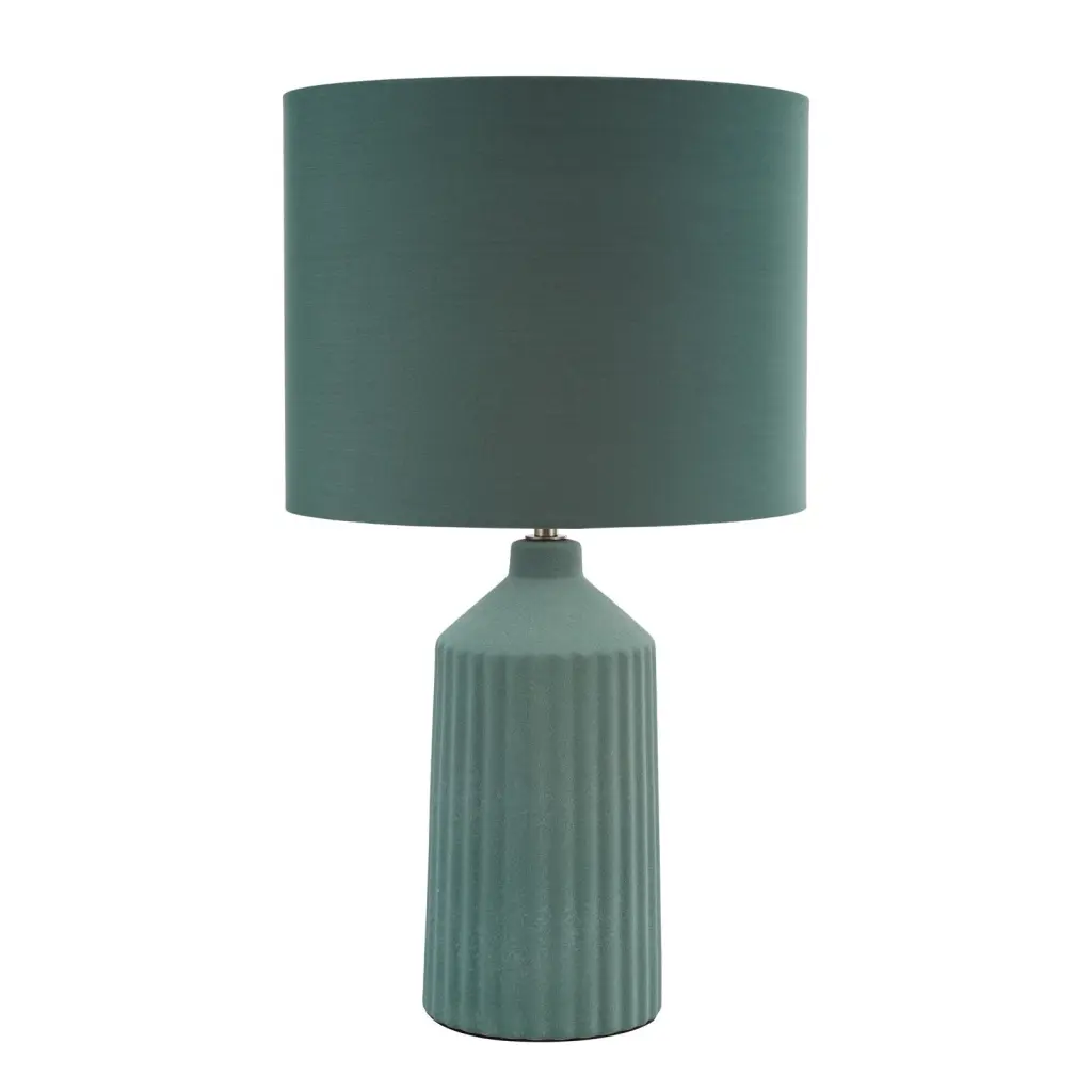 Chloris Large Green Table Lamp C/W Shade