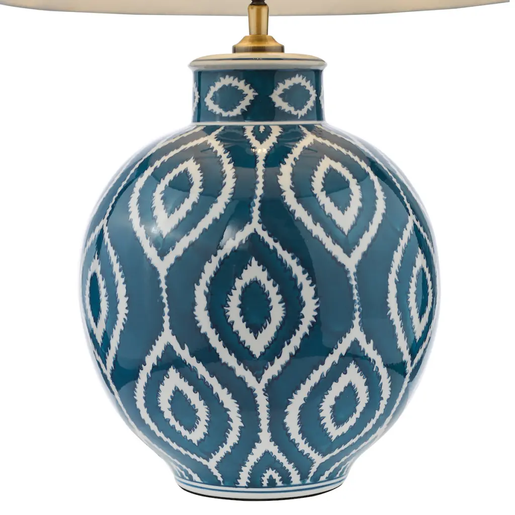 Dakari Blue & Brass Table Lamp Base Only