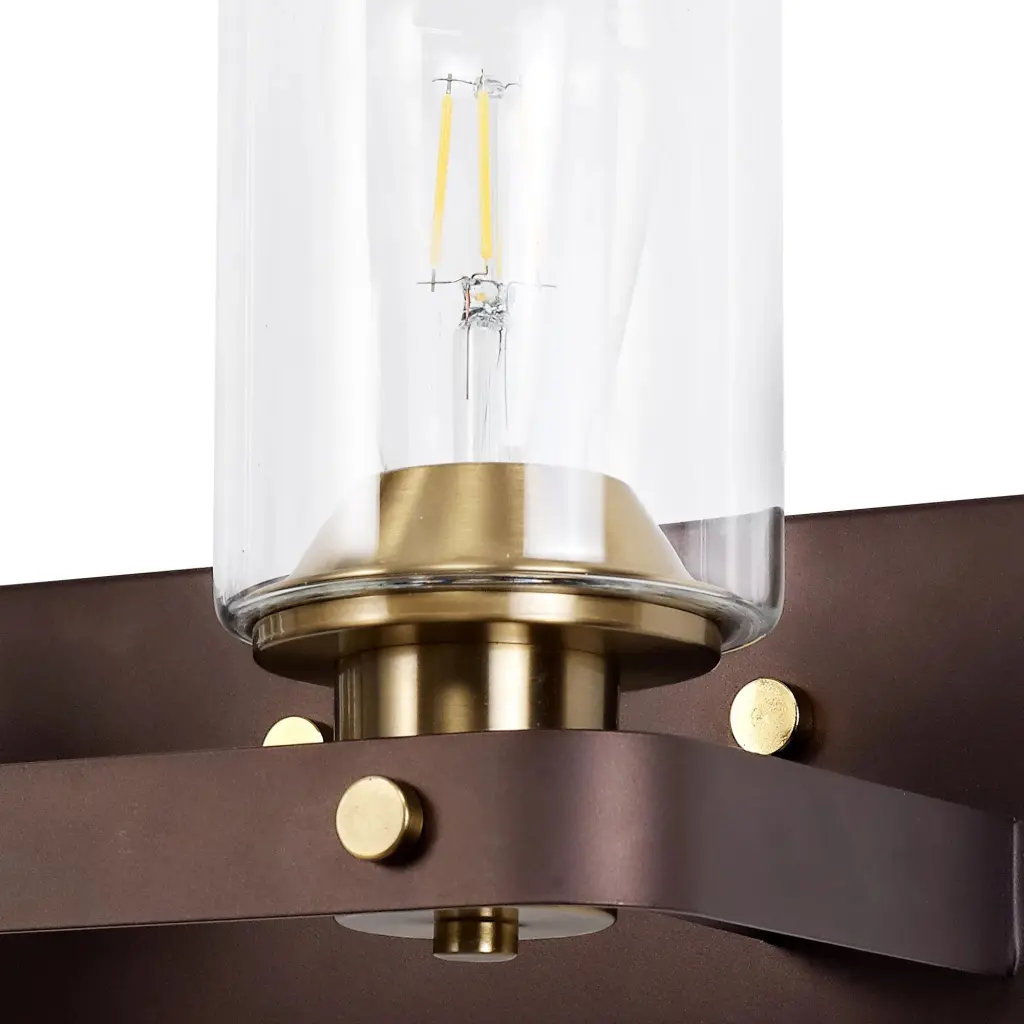 Derryclare Double Bronze Wall Light