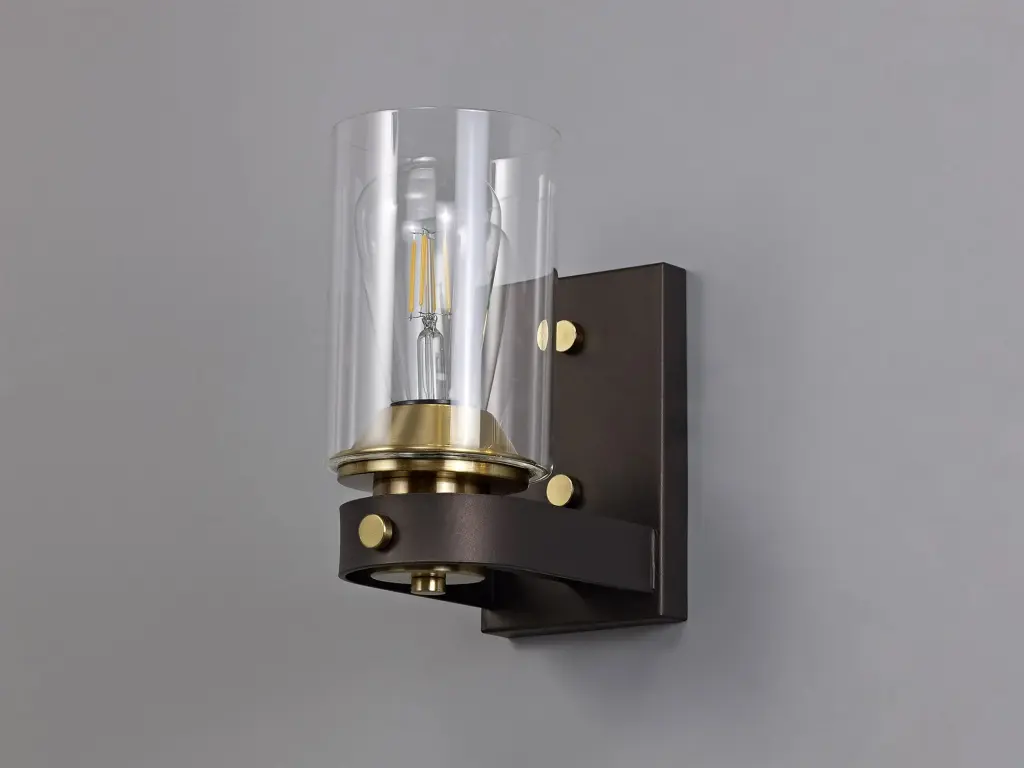Derryclare Single Bronze Wall Light