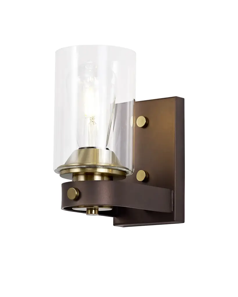 Derryclare Single Bronze Wall Light