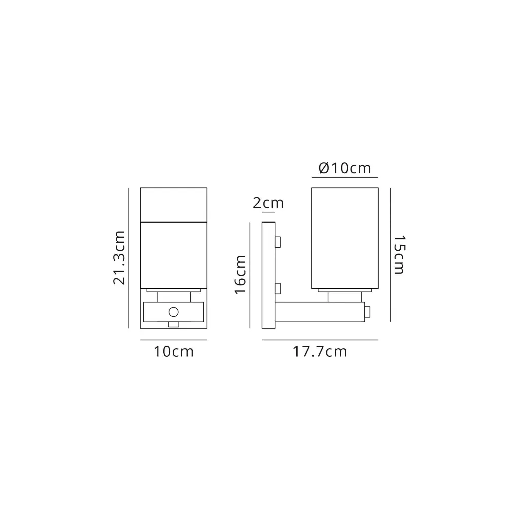 Derryclare Single Bronze Wall Light