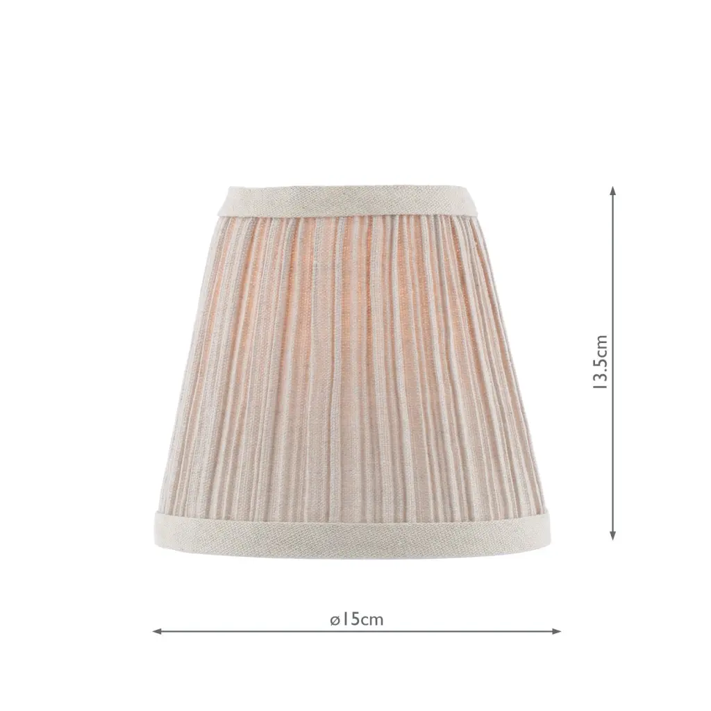 Didina Natural Linen Drum Shade 15cm