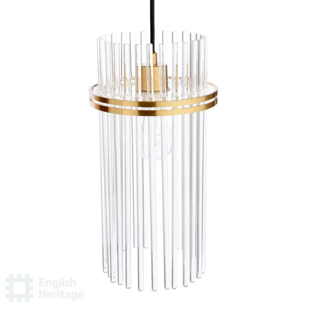 Eltham Antique Gold 3 Light Bar Pendant