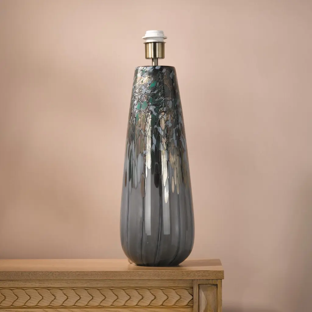 Erdis Blue Art Table Lamp Base Only