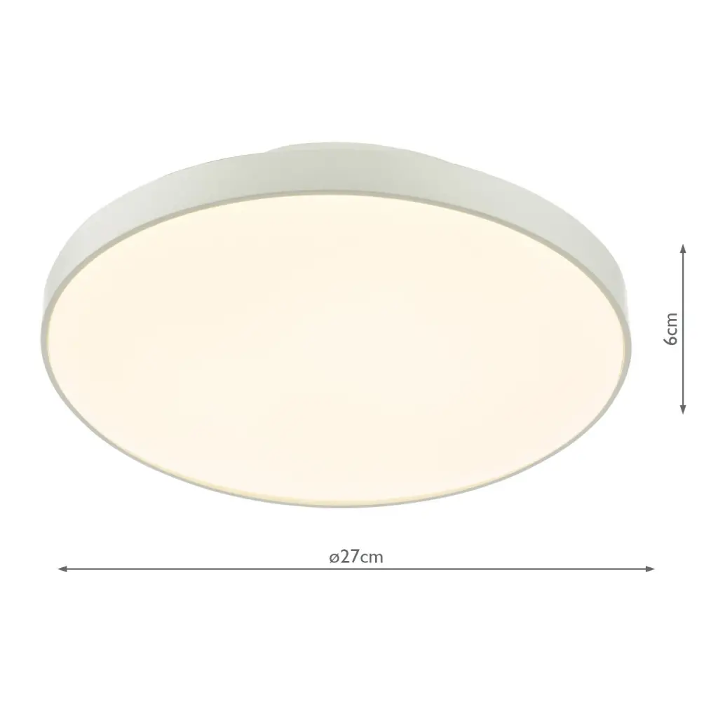 Essien LED Flush Fitting in White IP44
