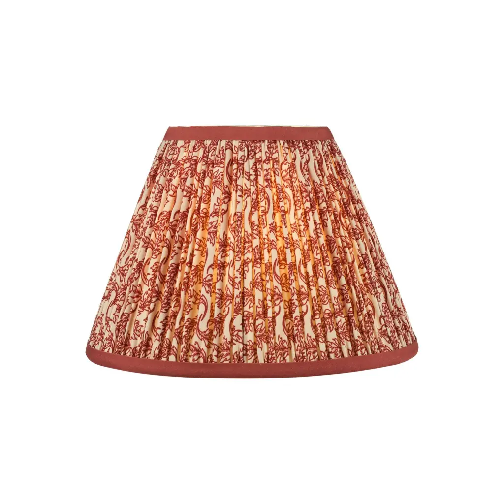 Esther Red 250mm Cotton Empire Shade