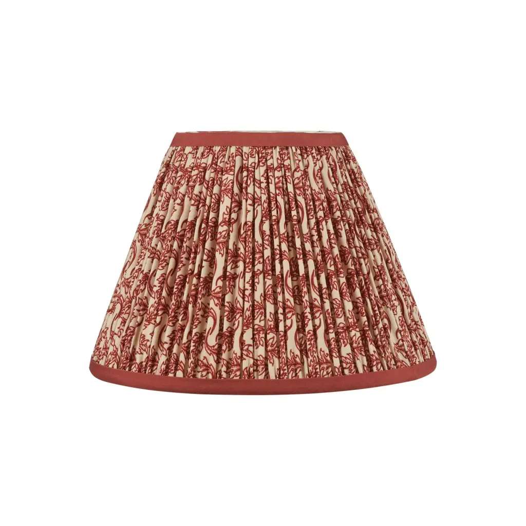 Esther Red 250mm Cotton Empire Shade