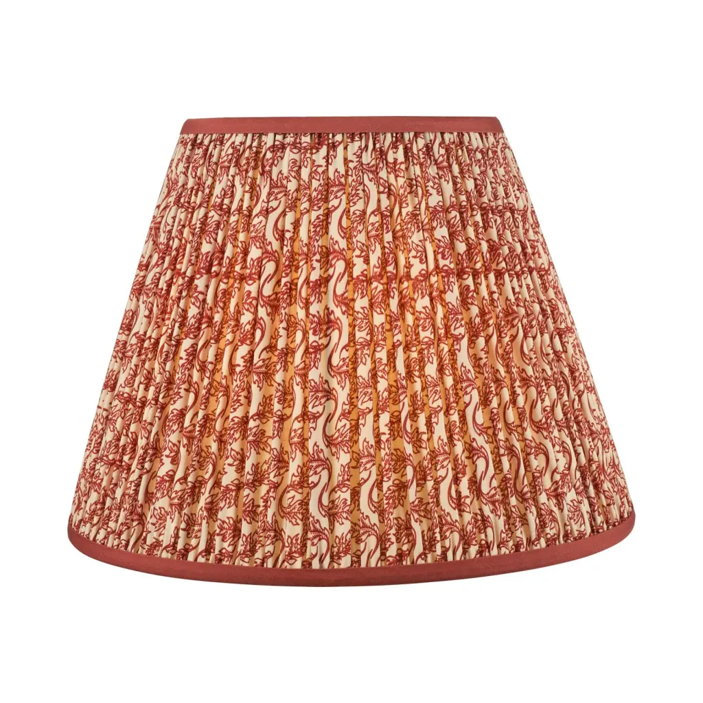 Esther Red 350mm Cotton Empire Shade