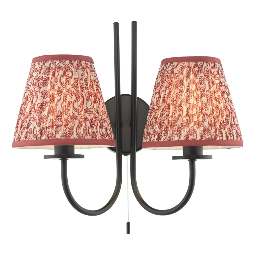 Esther Red 150mm Cotton Empire Shade