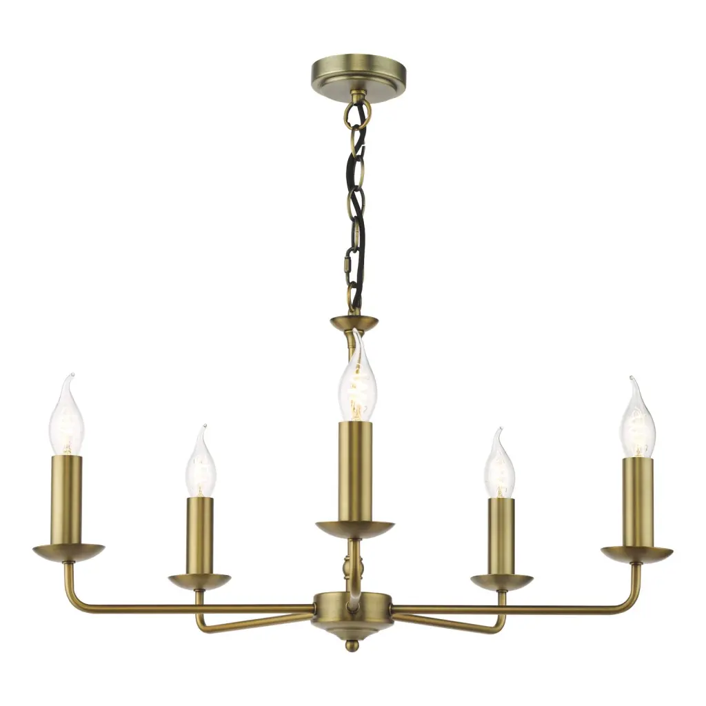 Favian 5 Light Matt Bronze Pendant