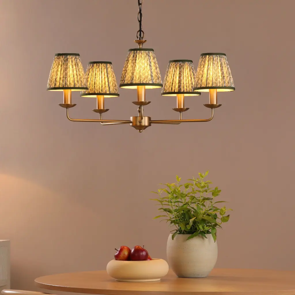 Favian 5 Light Matt Bronze Pendant