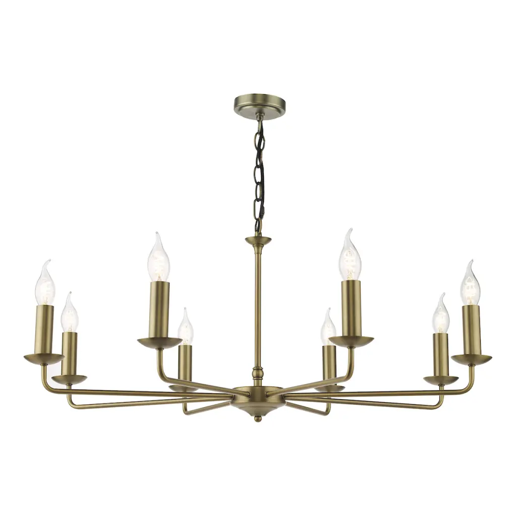 Favian 8 Light Matt Bronze Pendant