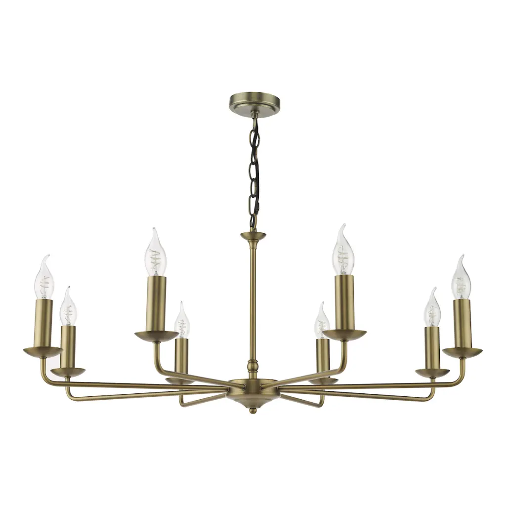 Favian 8 Light Matt Bronze Pendant