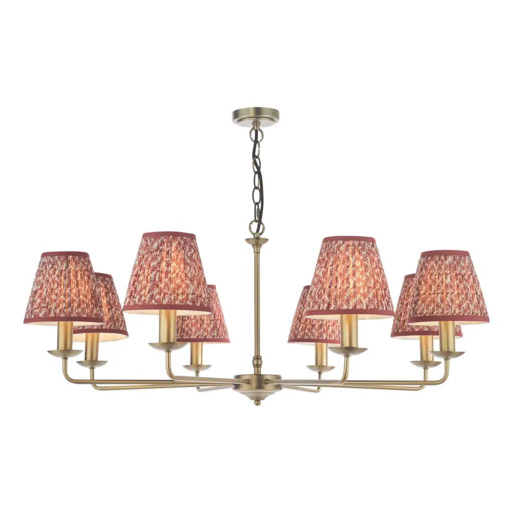 Favian 8 Light Matt Bronze Pendant