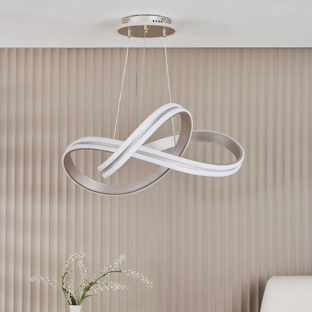 Gavino LED CCT Silver Pendant