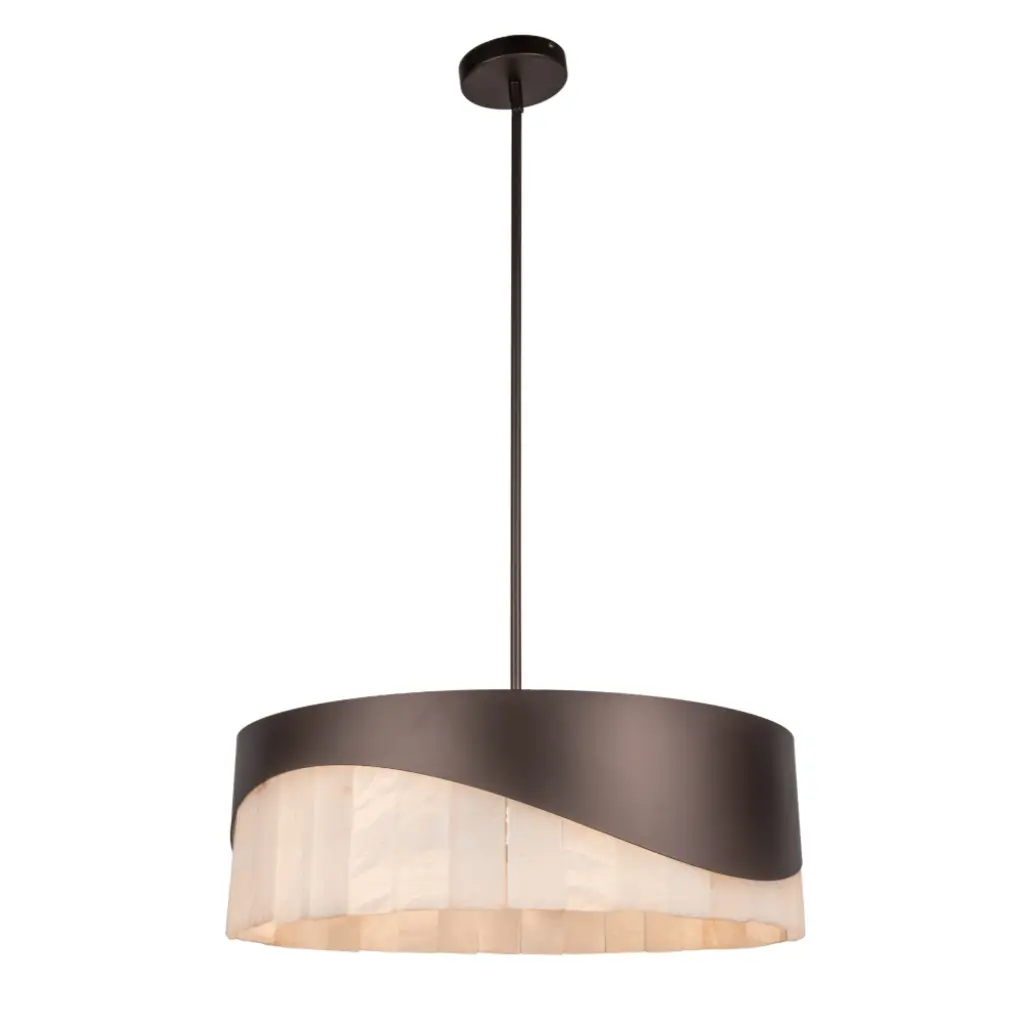 Hamilton 6 Light Dark Bronze Pendant