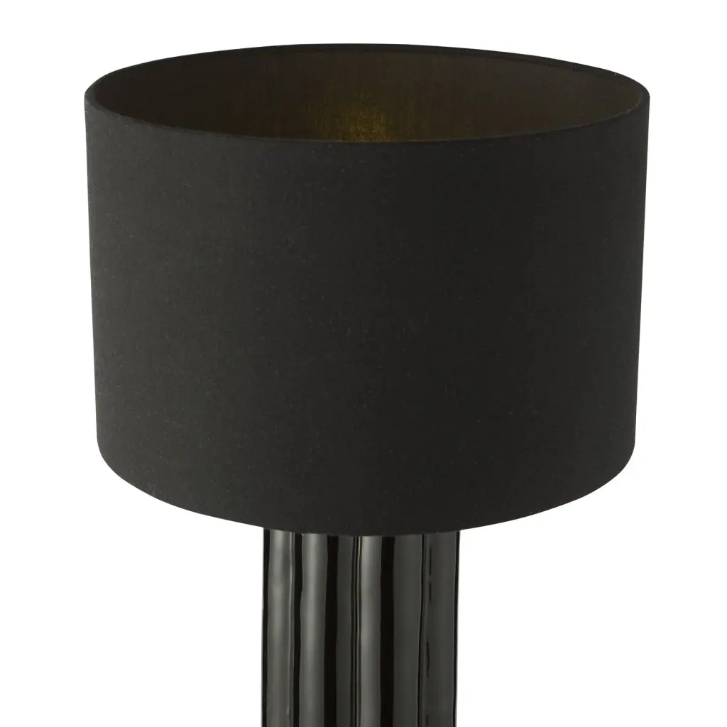 Hebron Black Table Lamp C/W Shade