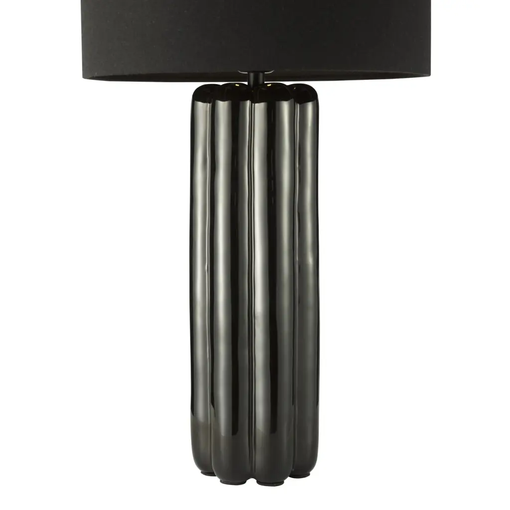 Hebron Black Table Lamp C/W Shade