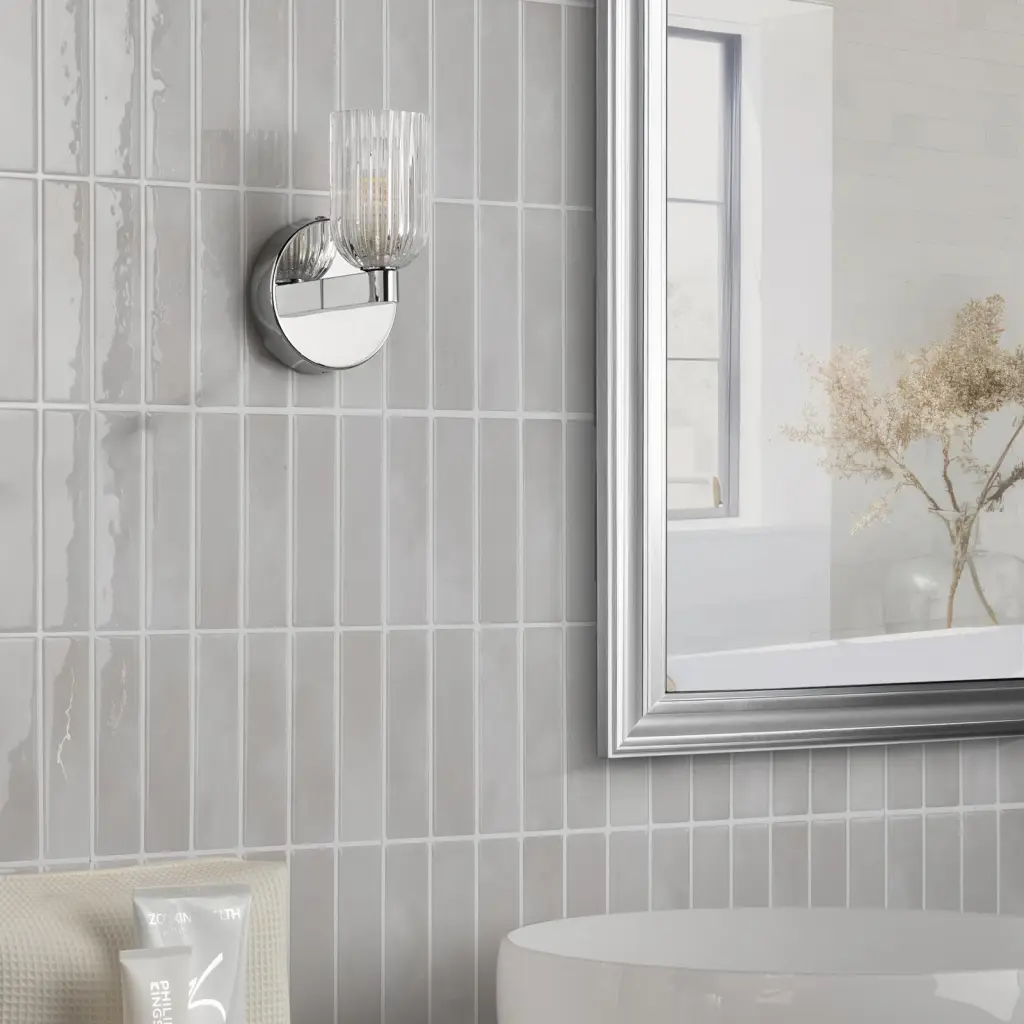 Hilaria Polished Chrome Single Wall Light IP44