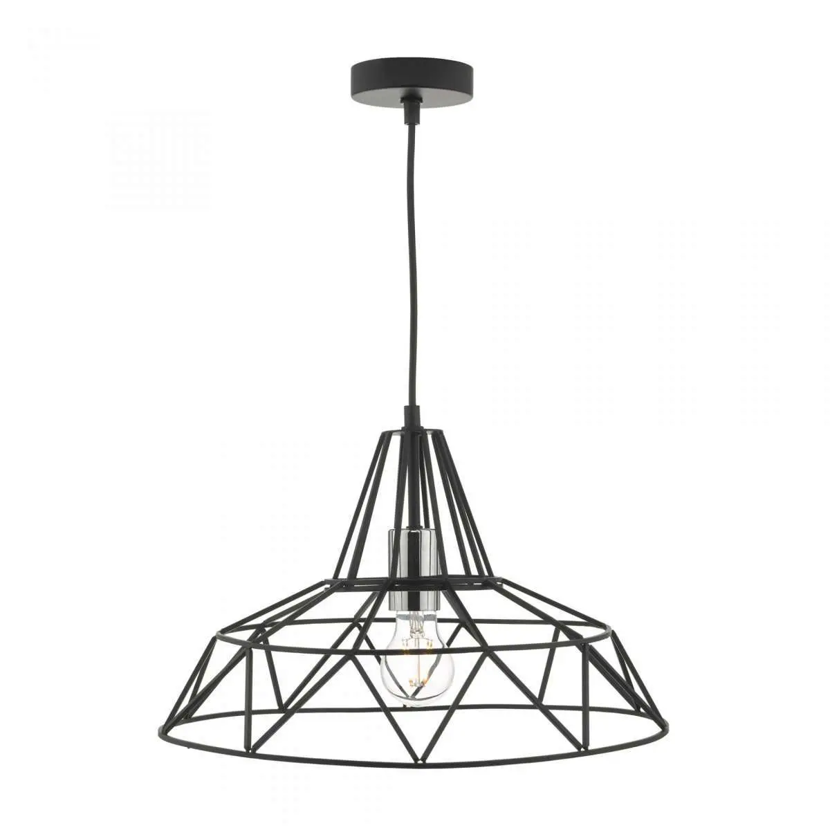 Hitika Pendant Black & Polished Chrome