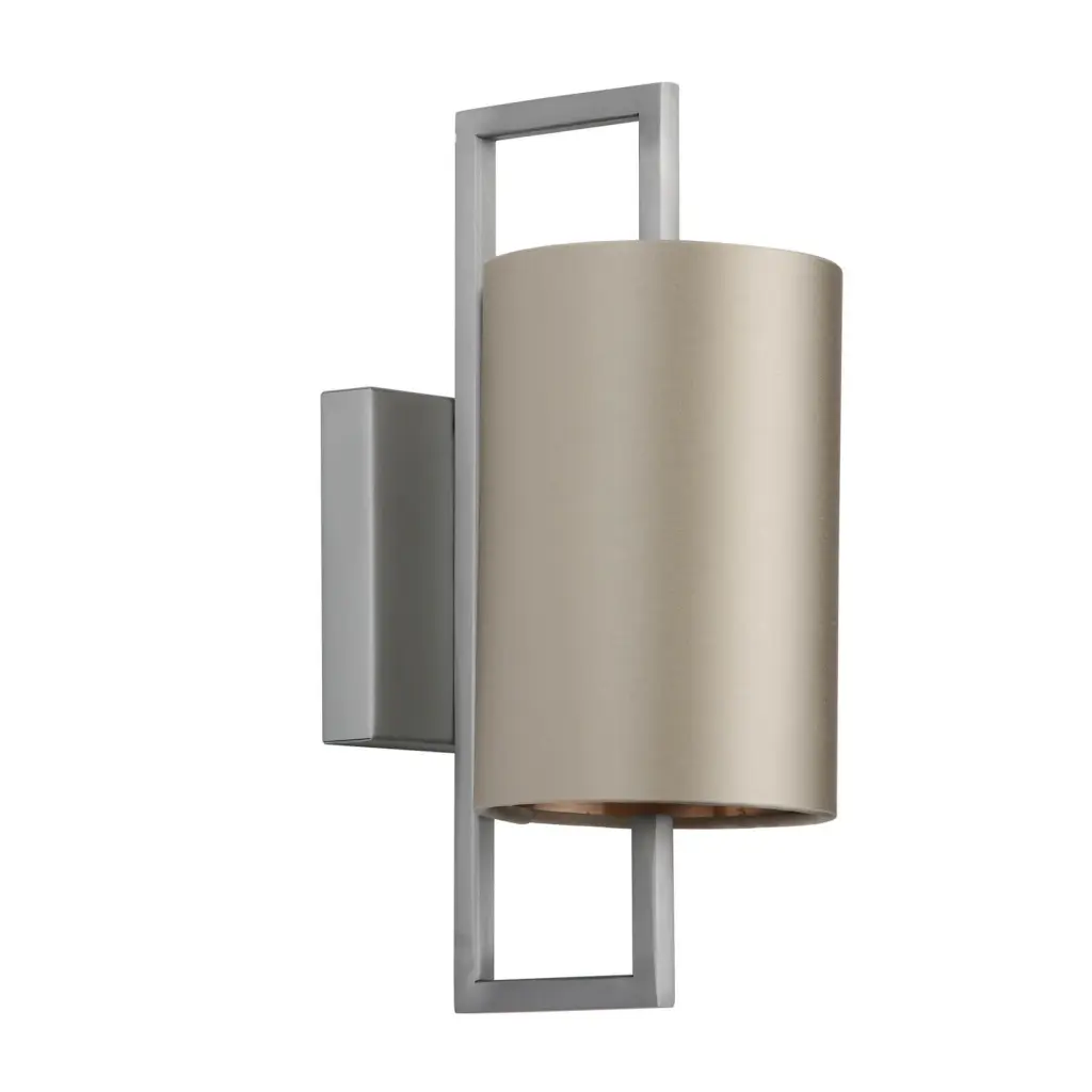 Hampstead Brushed Chrome Wall Light C/W Bespoke Shade