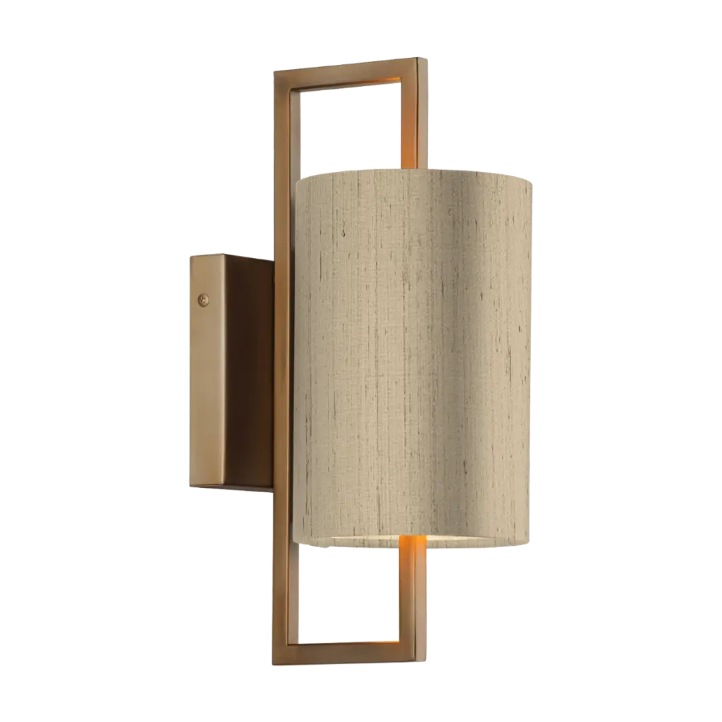 Hampstead Antique Brass Wall Light C/W Bespoke Shade