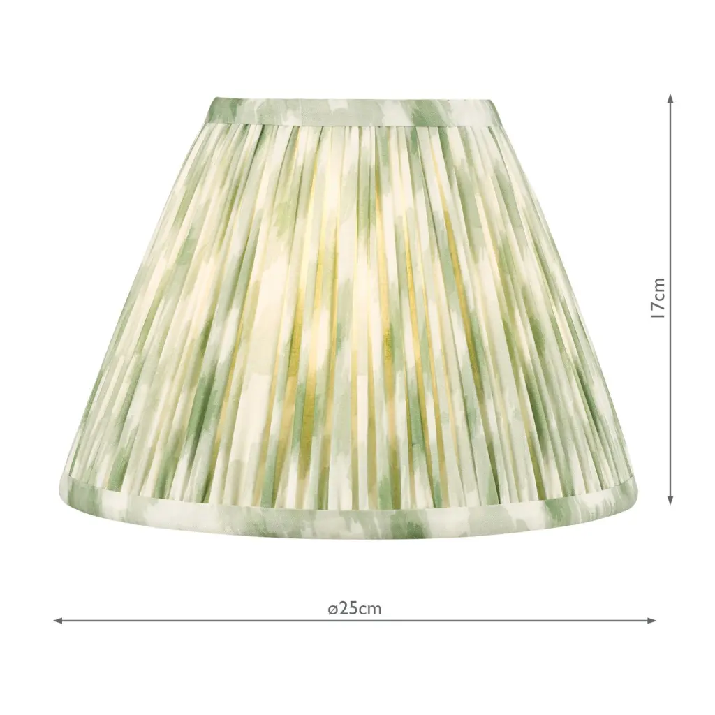 Ikat Green 250mm Cotton Empire Shade