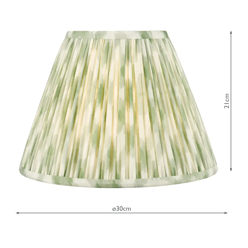 Ikat Green 300mm Cotton Empire Shade