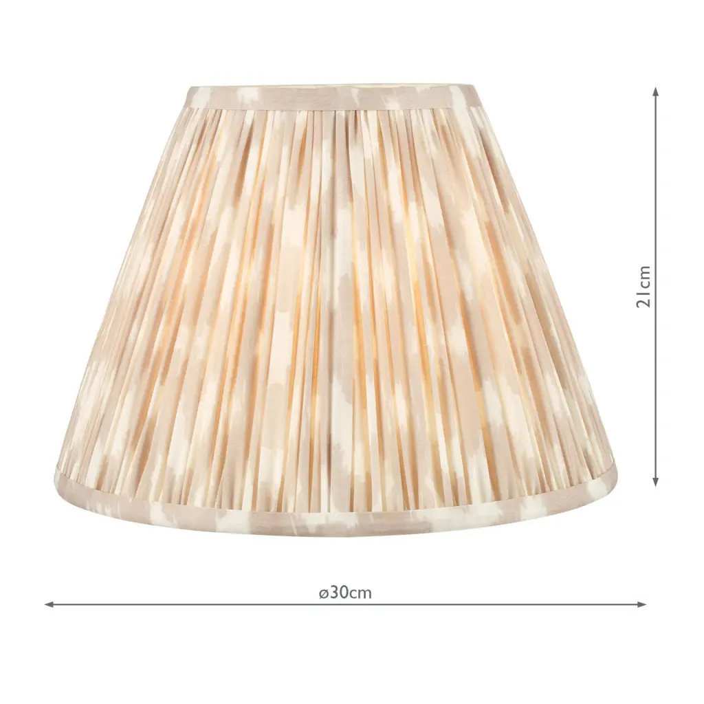 Ikat Taupe 300mm Cotton Empire Shade