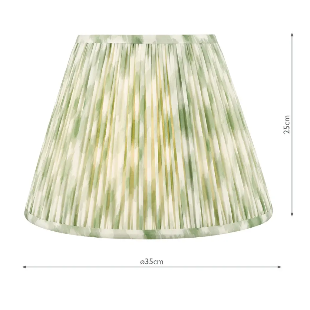Ikat Green 350mm Cotton Empire Shade