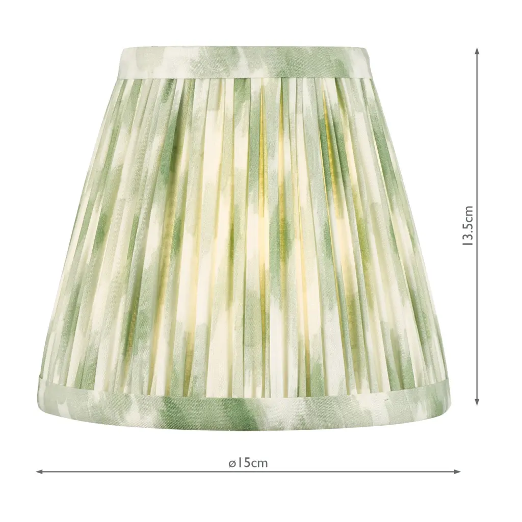 Ikat Green 150mm Cotton Empire Shade