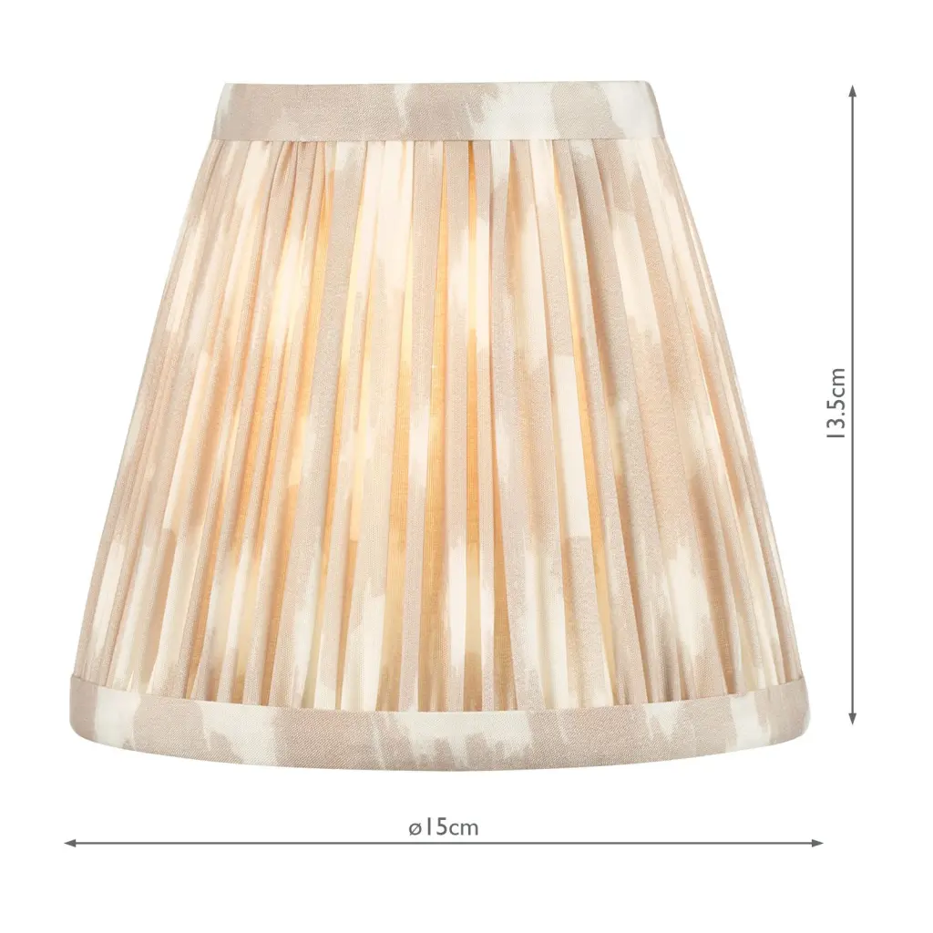 Ikat Taupe 150mm Cotton Empire Shade