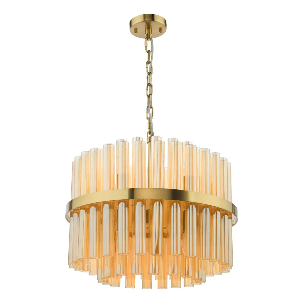Imani 12 Light Natural Brass Chandelier