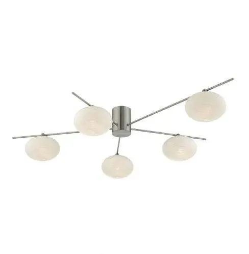 Jasper 5 Light Semi Flush Satin Nickel