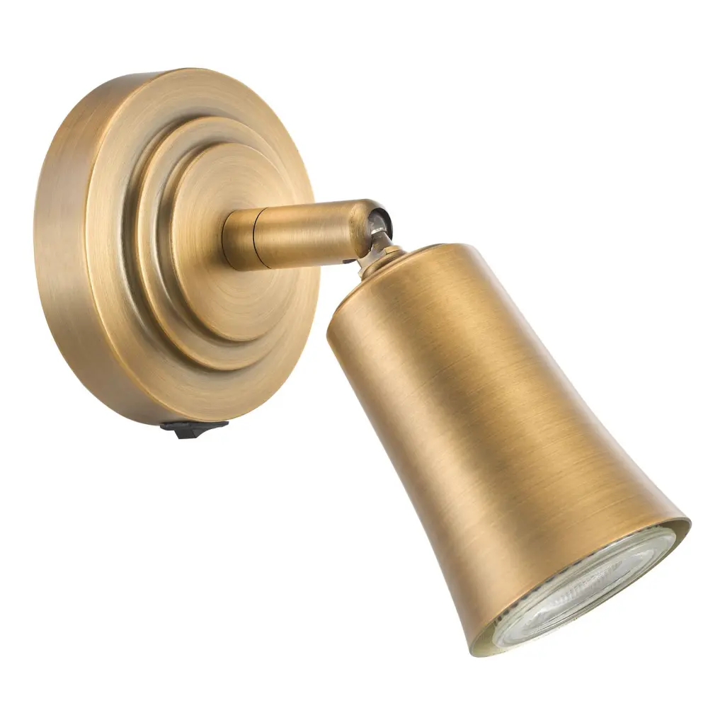 Jedrek Single Aged Brass Spotlight